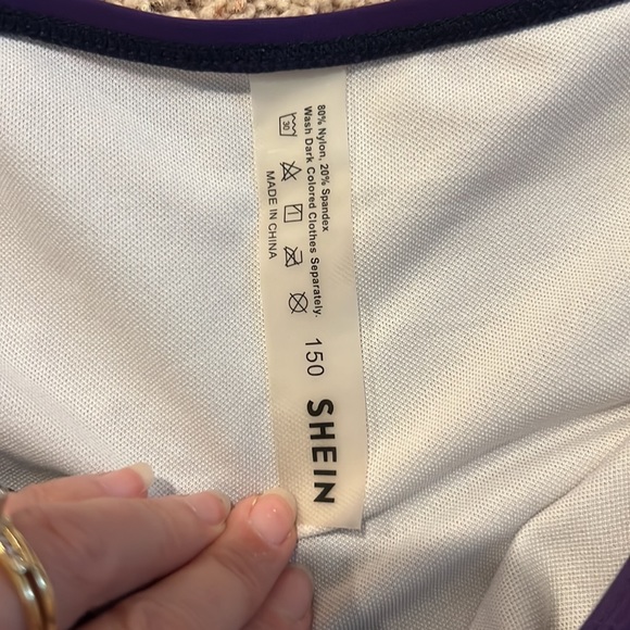 Shein Purple Bikini Set Knot Front Tie Front Classic Bottom XS - Picture 4 of 4